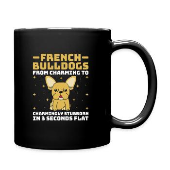 Les bouledogues français : du charmant au charmant stubbo - Mug uni - noir - Droite