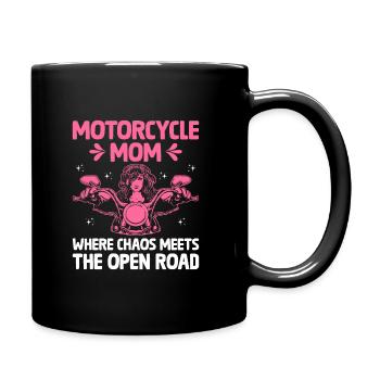 Motorcycle Mom Where Chaos Meets The Open Road Bik - Full Colour Mug - black - Right