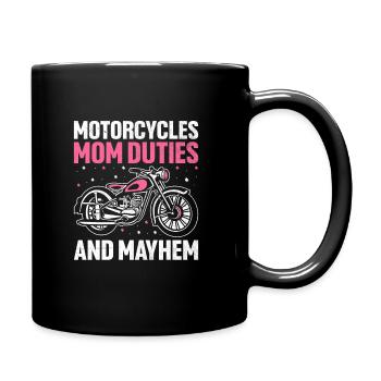 Motos Maman Devoirs Et Chaos Motard Motard - Mug uni - noir - Droite