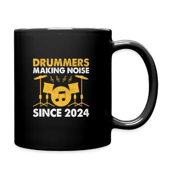 Batteurs faisant du bruit depuis 2024 Tambour Dru - Mug uni - noir - Droite