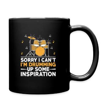 Désolé, je ne peux pas, je suis en train de trouver de l’inspiration Dru - Mug uni - noir - Droite
