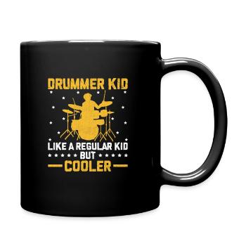Drummer Kid comme un enfant normal mais plus cool Drum Dru - Mug uni - noir - Droite