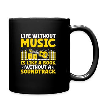 La vie sans musique est comme un livre sans sonorité - Mug uni - noir - Droite