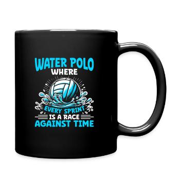 Water-polo où chaque sprint est une course contre Ti - Mug uni - noir - Droite