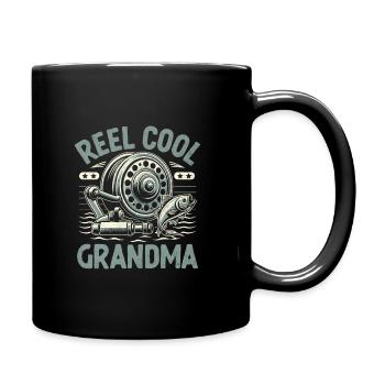 Moulinet Cool Grandma Bass Pêche Pêcheur Pêcheur An - Mug uni - noir - Droite