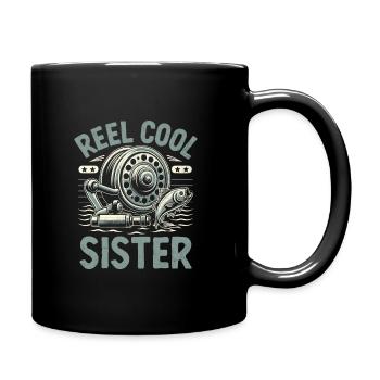 Moulinet Cool Sister Bass Fishing Pêcheur Ang - Mug uni - noir - Droite