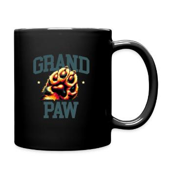 Grand Paw Deutscher Schäferhund Hundeliebhaber Schäferhunde GSD - Tasse einfarbig - Schwarz - Rechts