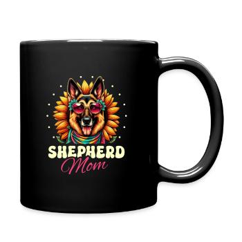 Shepherd Mom German Shepherd Dog Lover Shepherds G - Full Colour Mug - black - Right