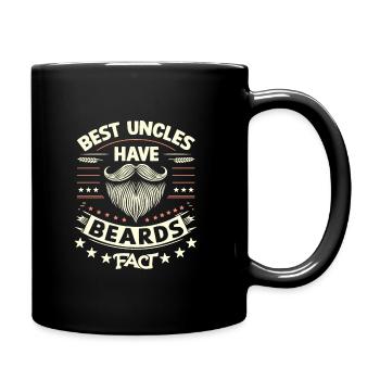 Beste Onkel Haben Bärte Fakt Familie Onkel Nichte Ne - Tasse einfarbig - Schwarz - Rechts