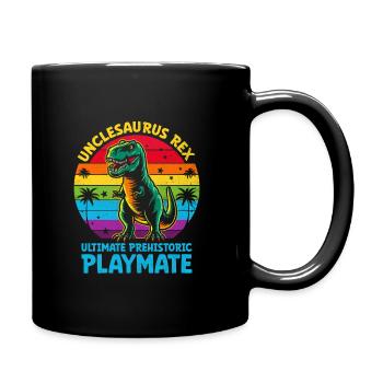 Unclesaurus Rex Ultimatives prähistorisches Playmate Dino - Tasse einfarbig - Schwarz - Rechts