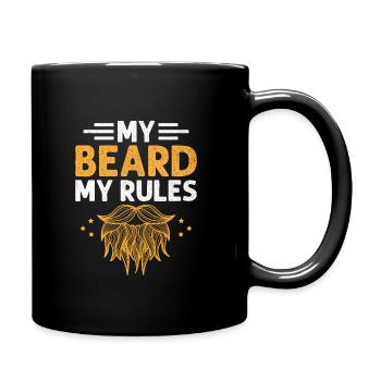 Ma barbe Mes règles Visage Pilosité Barbes Homme - Mug uni - noir - Droite