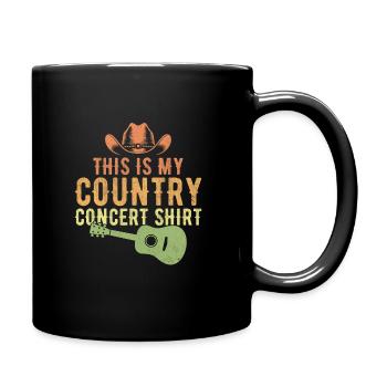 This Is My Country Concert Music Song Lover - Full Colour Mug - black - Right
