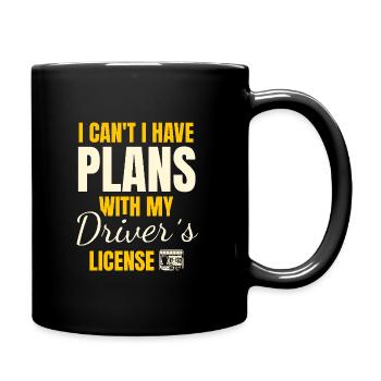 Je ne peux pas avoir de projets avec mon permis de conduire - Mug uni - noir - Droite