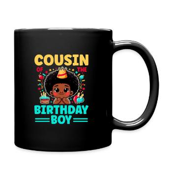 Cousin Du Garçon D’anniversaire Cousins De La Famille - Mug uni - noir - Droite