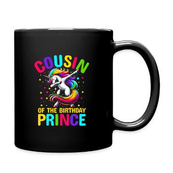 Cousin Du Prince D’anniversaire Doublage Licorne - Mug uni - noir - Droite