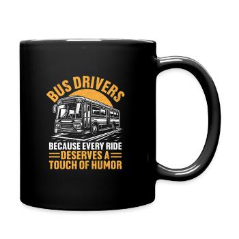 Par les chauffeurs Parce que chaque trajet mérite une touche de - Mug uni - noir - Droite