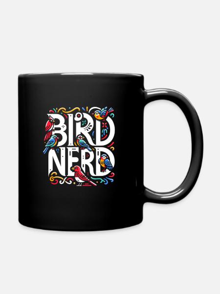 Bird Nerd Birdwatching Birder Birds Birdwatcher - Mug uni - noir