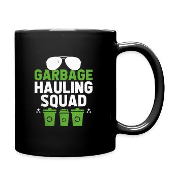 Équipe de transport des ordures Collecte des ordures - Mug uni - noir - Droite