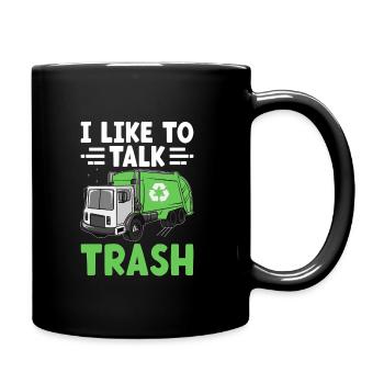 J’aime parler Collecteur d’ordures Collecte des ordures - Mug uni - noir - Droite