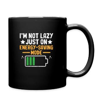 Je ne suis pas paresseux juste sur le mode d’économie d’énergie Sarcasme - Mug uni - noir - Droite