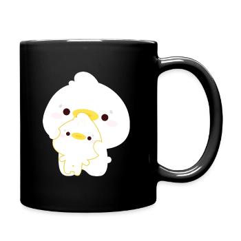 Duck Couple - Full Colour Mug - black - Right
