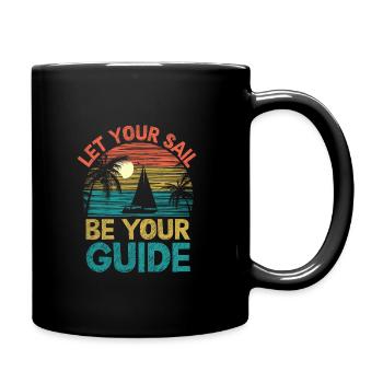 Laissez votre voile être votre guide Pédalo - Mug uni - noir - Droite