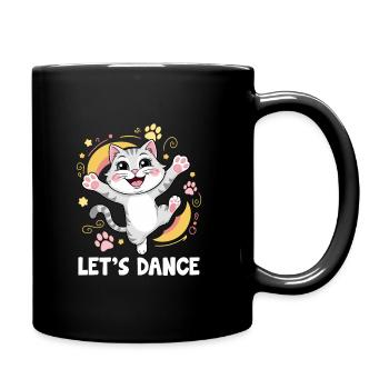 Un chat dansant Let’s Dance Pour Danseur Dansant - Mug uni - noir - Droite