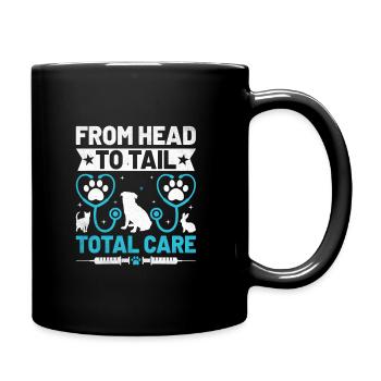 Von Kopf bis Schwanz Total Care Vielseitiges Tier - Tasse einfarbig - Schwarz - Rechts