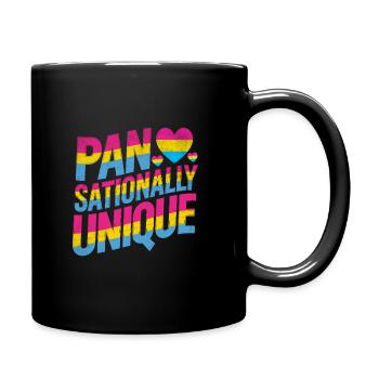 Pan Sationally Unique LGBTQIA Pride Pansexuality - Full Colour Mug - black - Right