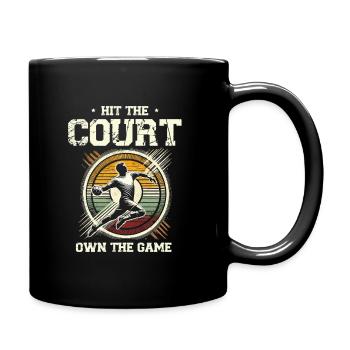 Frapper le terrain Posséder le jeu Handball Sports Athlète - Mug uni - noir - Droite