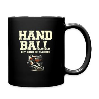 Handball My Kind Of Cardio Sports Athlete - Full Colour Mug - black - Right