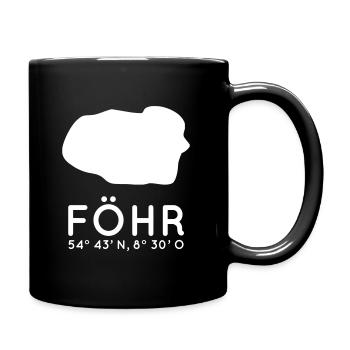 Föhr Urlaub am Strand Nordsee Friesland - Tasse einfarbig - Schwarz - Rechts