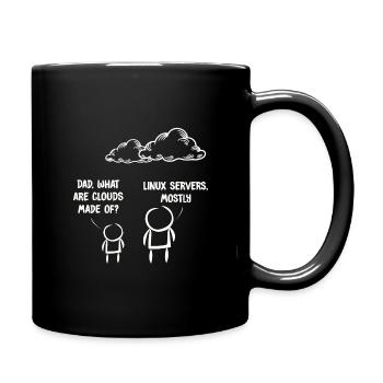 Computer IT blague Drôle programmeur Geek Linux - Mug uni - noir - Droite