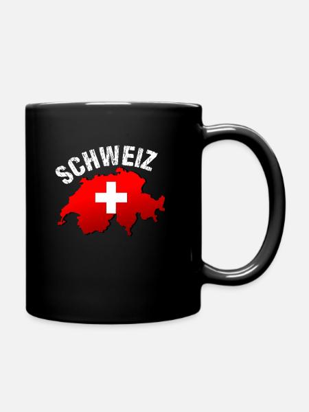 Suisse - Mug uni - noir