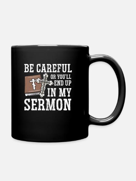 Pastor - Full Colour Mug - black