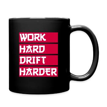 Work Hard Drift Driften Tuning voiture - Mug uni - noir - Droite