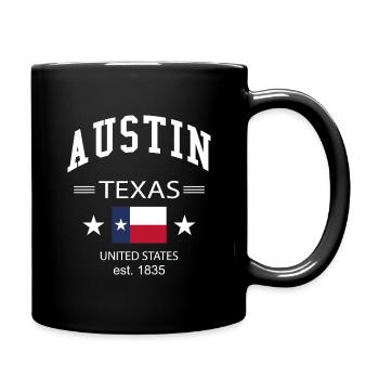 Austin - Tasse einfarbig - Schwarz - Rechts