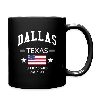 Dallas - Mug uni - noir - Droite