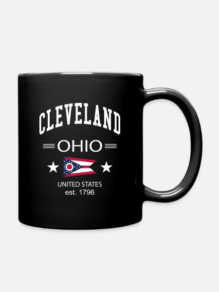 Cleveland - Tasse einfarbig - Schwarz