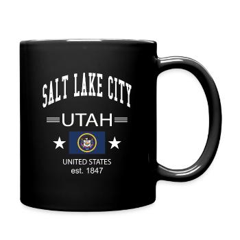 Salt Lake City - Tasse einfarbig - Schwarz - Rechts