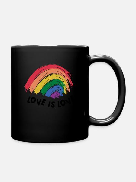 Love is Love - Mug uni - noir