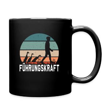 Laufenten indische Laufente Führungskraft - Tasse einfarbig - Schwarz - Rechts