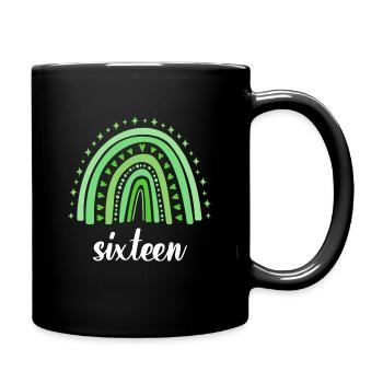 Green Rainbow seize ans 16e anniversaire - Mug uni - noir - Droite