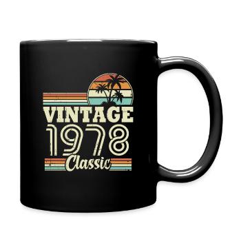 Vintage 1978 Classic, Cadeau D'anniversaire 45 Ans - Mug uni - noir - Droite
