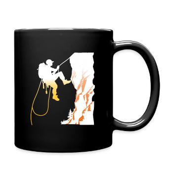 KLETTERN KLETTERN BERGSTEIGER NATURWALD - Tasse einfarbig - Schwarz - Rechts