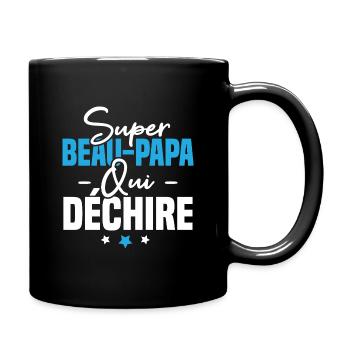 Super beau papa qui déchire - Mug uni - noir - Droite