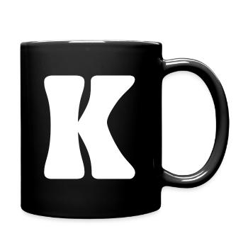 K - Mug uni - noir - Droite