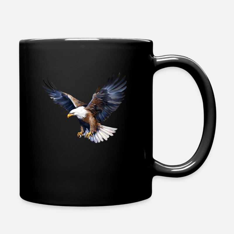 Bald eagle - Full Colour Mug - black