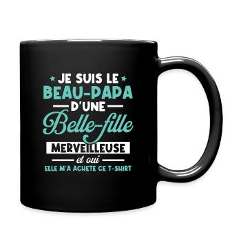 Beau-papa d'une belle-fille merveilleuse - Mug uni - noir - Droite