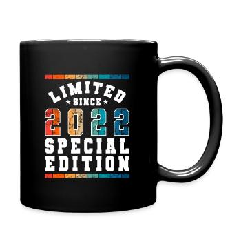 Limited Edition since 2022 Geburtstag Geschenk - Tasse einfarbig - Schwarz - Rechts